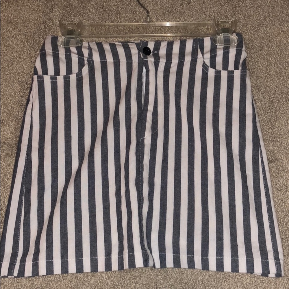 Brandy Melville striped cotton skirt